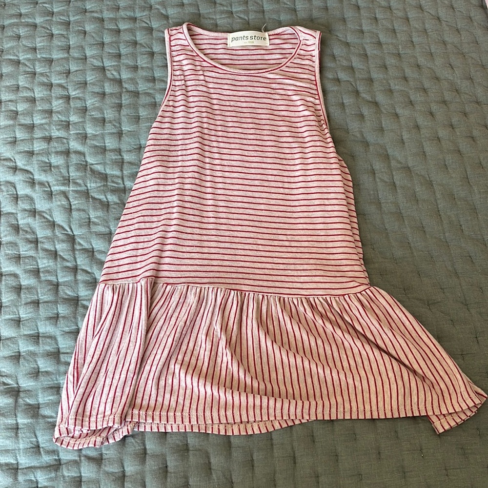 Red, white pants store top, s